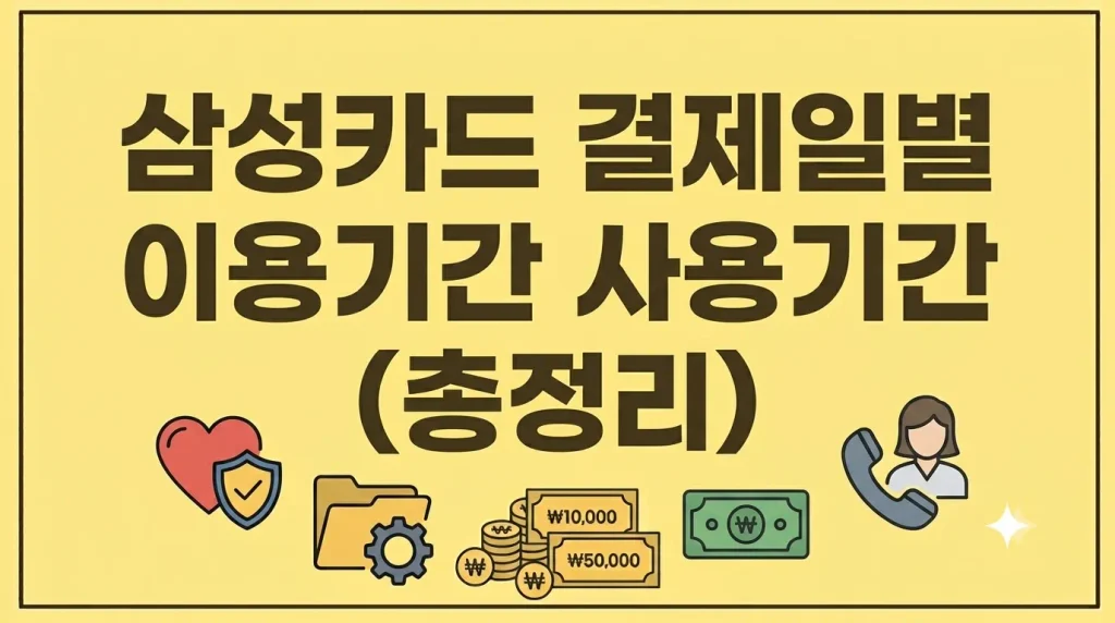 삼성카드 결제일별 이용기간 사용기간 결제일변경 추천일 총정리 1 Gemini Generated Image lktwfdlktwfdlktw