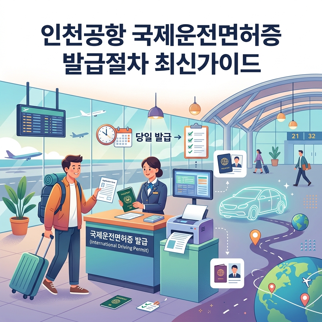 인천공항 국제운전면허증 발급절차 준비물 비용 토요일 (최신 가이드) 1 인천공항 국제운전면허증 발급절차 최신가이드