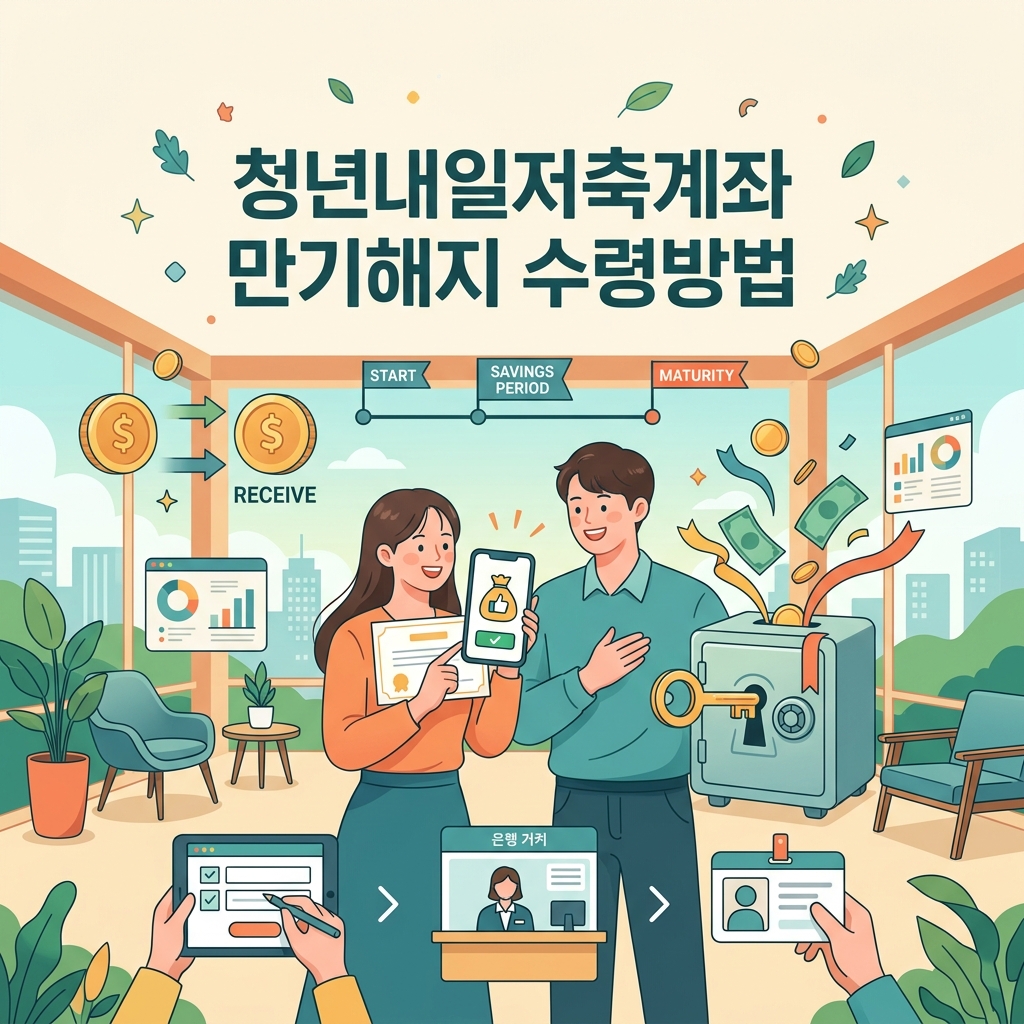 청년내일저축계좌 만기해지 수령방법(+은행, 온라인까지) 1 청년내일저축계좌 만기해지 수령방법
