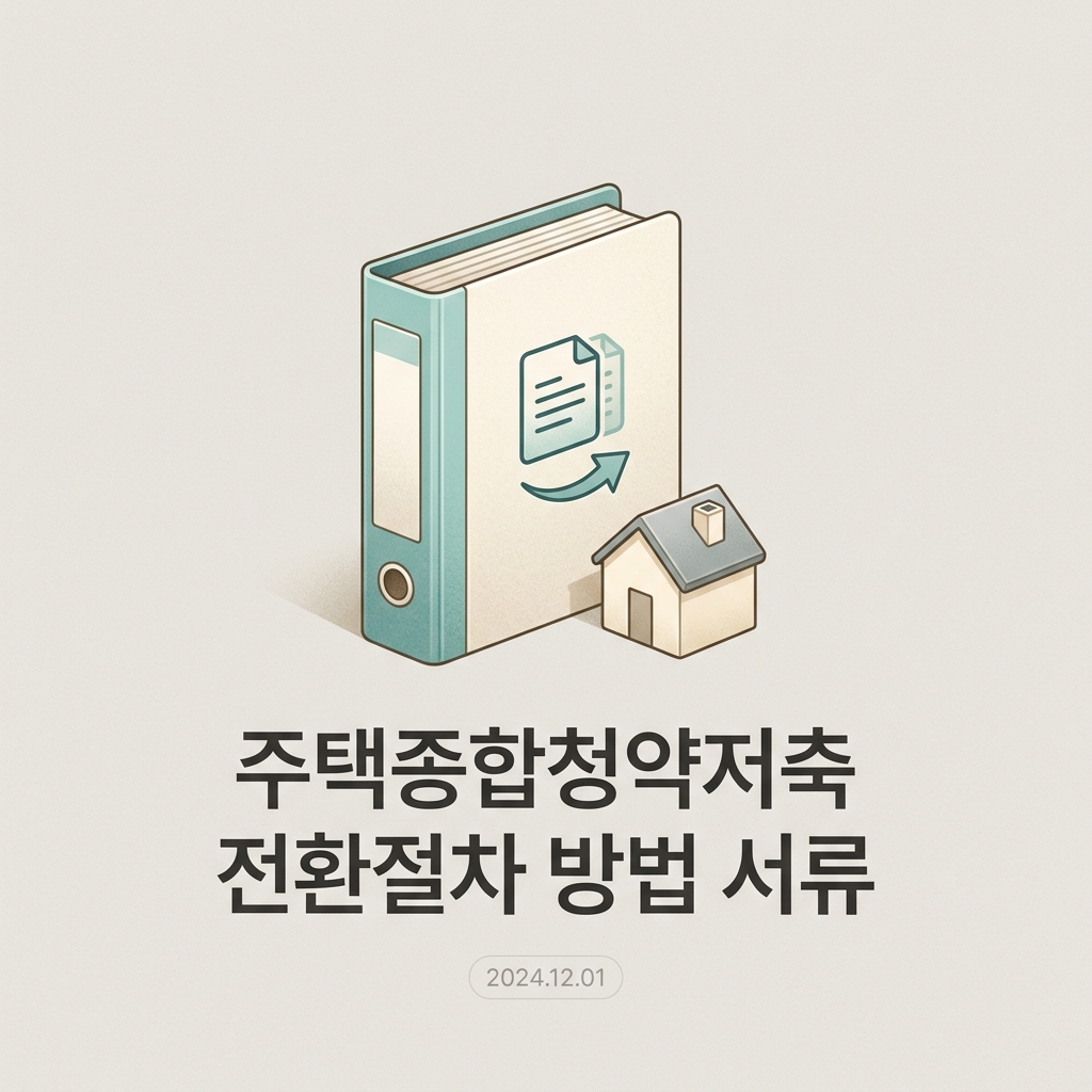 주택종합청약저축 전환절차 방법 서류(+장단점, 기간 최신 가이드) 1 주택종합청약저축 전환절차 방법 서류
