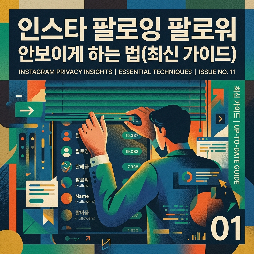 인스타 팔로잉 팔로워 안보이게 하는 법(최신 가이드)