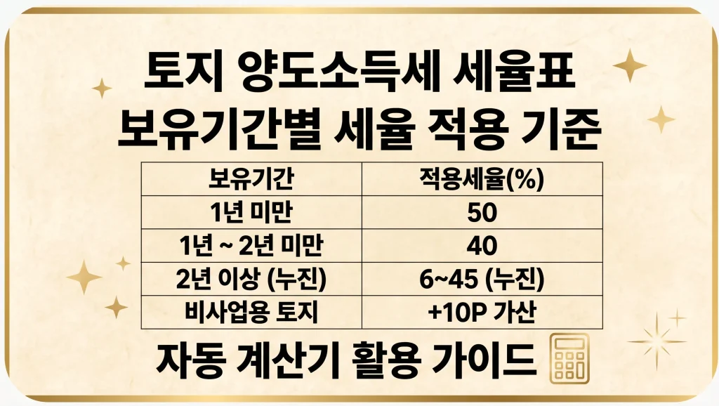 토지 양도소득세 세율 계산기 신고방법 서류 감면방법 최신가이드 1 Gemini Generated Image tz9gkmtz9gkmtz9g
