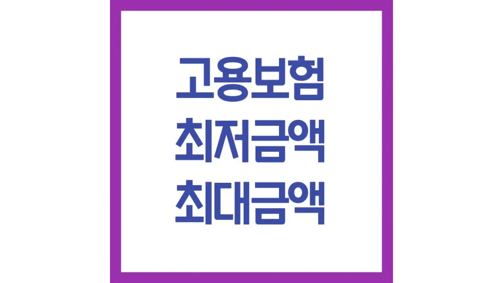 고용보험 최저금액 최대금액 실업급여 상한액 하한액 총정리 1 19 6