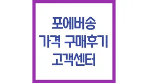 포에버송 가격 구매후기 환불 고객센터 전화번호 최신가이드 2 포에버송 가격 구매후기 환불 고객센터 전화번호 최신가이드