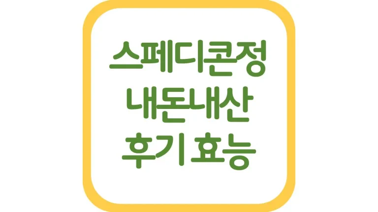 스페디콘정 내돈내산 후기 복부팽만 소화불량 총정리